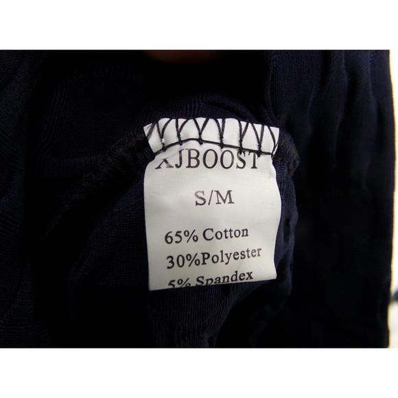 Xj Boost Womens Capri Shorts Blue Textured Stretch Pull On Cotton Blend SM/MED - Picture 4 of 7